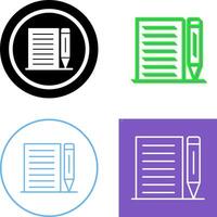 Note Icon Design vector