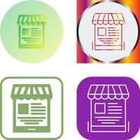 Mobile Shop Icon Design vector