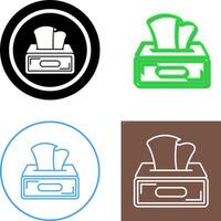 Tissue Box Icon Design vector