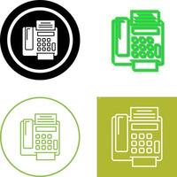 fax Machine Icon Design vector