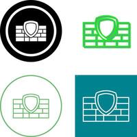 Firewall Icon Design vector