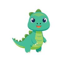 Adorable Baby T-Rex Cartoon Graphic Ideal for Creating Playful and Engaging Kids' Merchandise and Toys vector