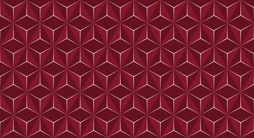 3d Abstract Background with Hexagons, Luxury Red Modern Geometric Backgrounds vector