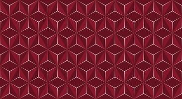 3d Abstract Background with Hexagons, Luxury Red Modern Geometric Backgrounds vector