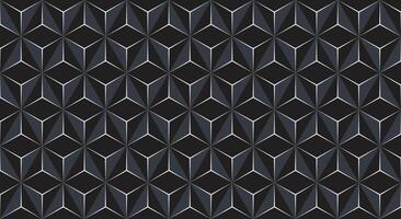 3d Abstract Background with Hexagons, Luxury Black Modern Geometric Backgrounds vector