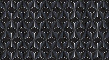 3d resumen antecedentes con hexágonos, lujo negro moderno geométrico antecedentes vector