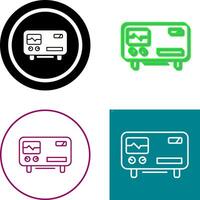 Oscillscope Icon Design vector