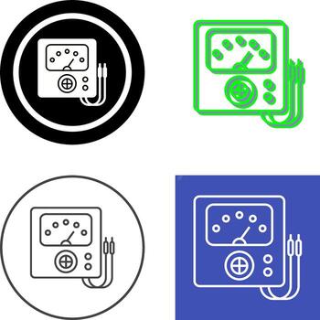 Voltmeter Icon Design vector