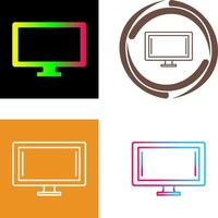 Monitor Icon Design vector