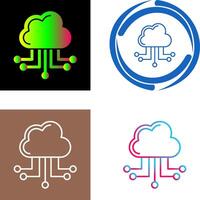 diseño de icono de computación en la nube vector