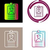 Id Card Icon Design vector