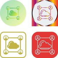 Network Icon Design vector