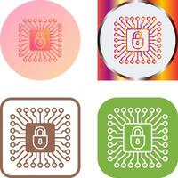 Cyber Protection Icon Design vector