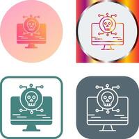 Virus Attack Icon Design vector