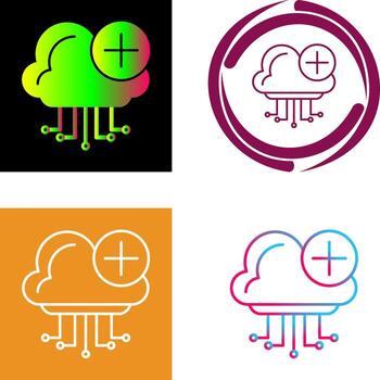 Cloud Computing Icon Design vector