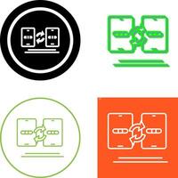 Data Transfer Icon Design vector