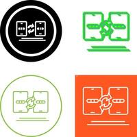 Data Transfer Icon Design vector