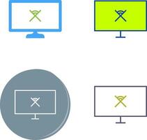 Unique Disconnected Network Icon Design vector