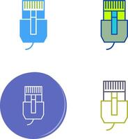 Unique Internet Cable Icon Design vector