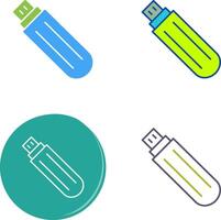 Unique USB Drive Icon Design vector