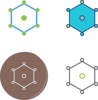 Unique Nodes Icon Design vector