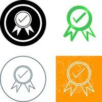 Unique Quality Control Icon Design vector