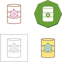 Unique Database Management Icon Design vector