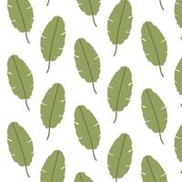 Tropical leaf pattern, jungle leaves seamless pattern, pattern for textile, summer background in pastel colors vector