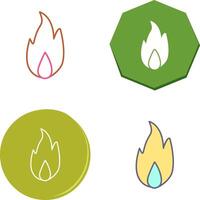 Unique Fire Icon Design vector