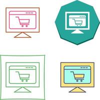 Ecommerce Website Icon Design vector