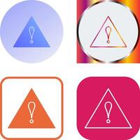Unique Alert Icon Design vector