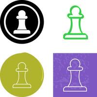 Unique Pawn Icon Design vector