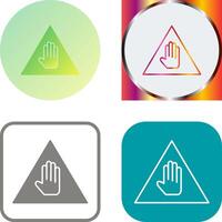 Unique Warning Icon Design vector