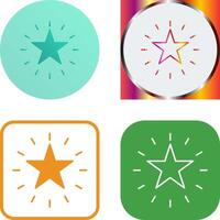 Unique Star Icon Design vector