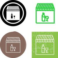 Unique Cafe and Bar Icon Design vector