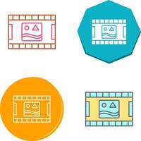 Unique Pictures Reel Icon Design vector