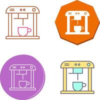 Unique Coffee Machine Icon Design vector