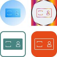 Unique Membership Card Icon Design vector