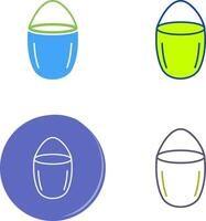 Unique Water Bucket Icon Design vector