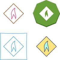 Flammable Material Icon Design vector