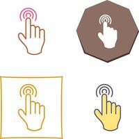 Danger of Hand Press Icon Design vector