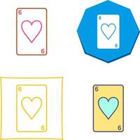 Hearts Card Icon Design vector