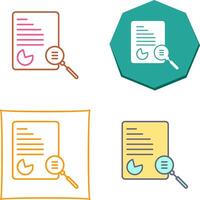 Unique Case Study Icon Design vector