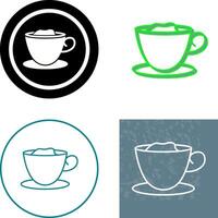 Creamy Coffee Icon Design vector