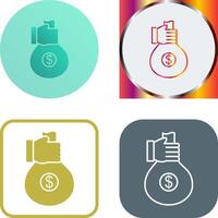 Unique Money Sharing Icon Design vector