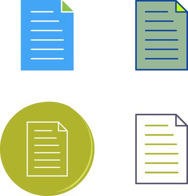 Unique Document Icon Design