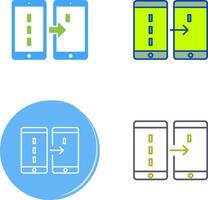 Unique Data Transfer Icon Design vector