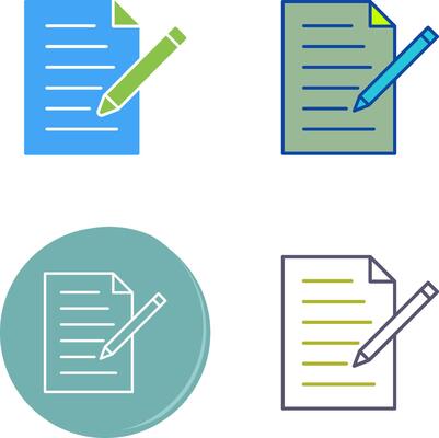 Unique Edit Document Icon Design