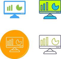 Unique Analytics Icon Design vector