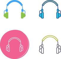 único auriculares icono diseño vector